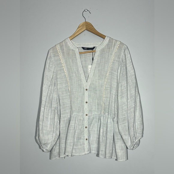 Zara Striped Blouse - Picture 5 of 9